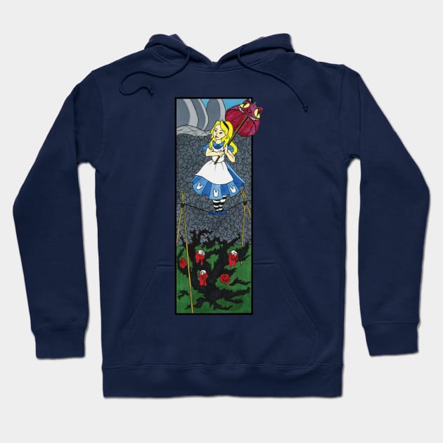 Alice in the Haunted Mansion Hoodie by MaryGoodrichArt